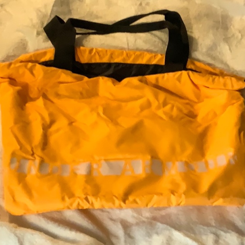 Bright Yellow Under Armour Athletic Tote Bag with Black Handles
